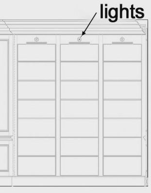 Book Case and Wine Cave Lights